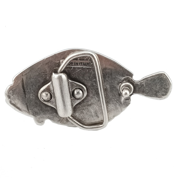 Design Gürtelschnalle Flunder von Umjubelt, Fashion Style, unisex, nickelfrei, Fisch, silber, für Gürtel bis 4 cm Breite